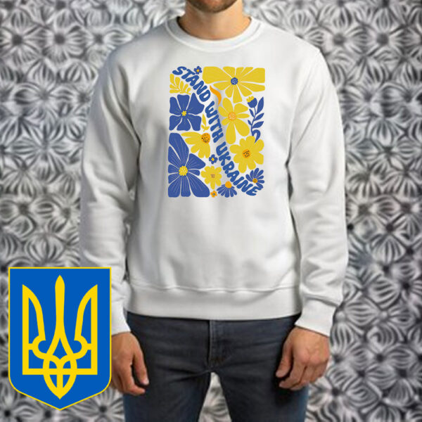 Boho Flora l Stand With Ukraine T-Shirt