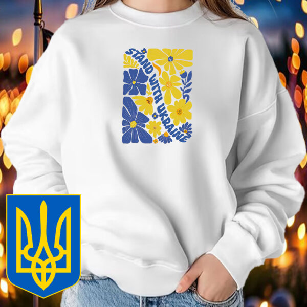 Boho Flora l Stand With Ukraine T-Shirt