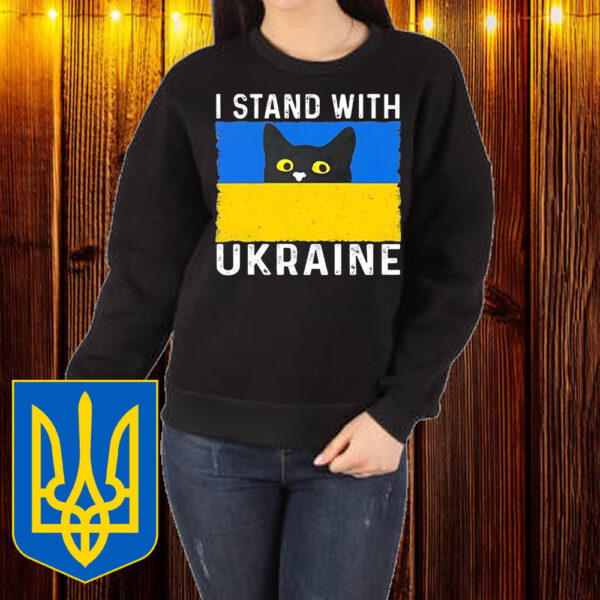 Cat I stand with Ukraine T-Shirt