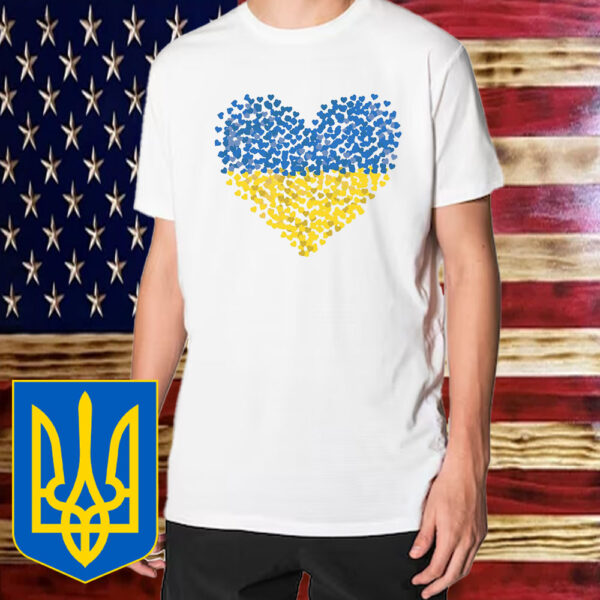 Heart Ukraine Flag T-Shirt