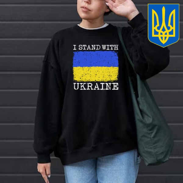 I Stand With Ukraine Flag T-Shirt