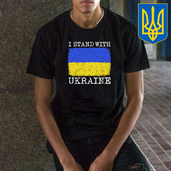 I Stand With Ukraine Flag T-Shirt