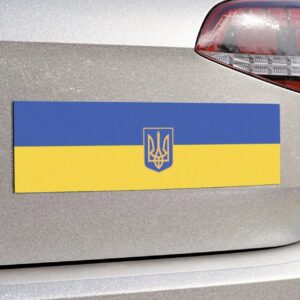 I Stand with Ukraine Car Magnet, Supportive Ukraine Bumper Magnet