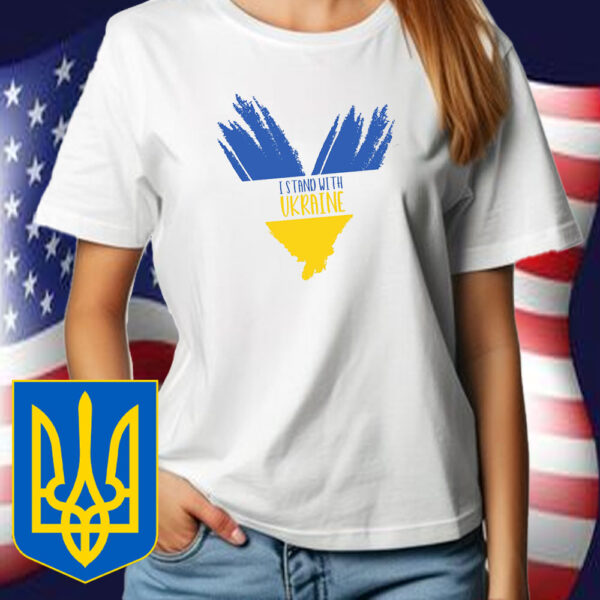 I Stand with Ukraine, Gift for Ukrainians T-Shirt