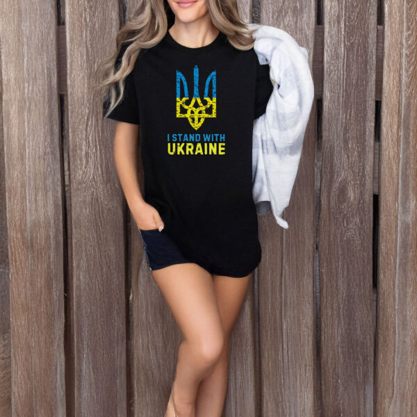 I Stand with Ukraine Trident T-Shirt