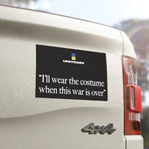 I'll Wear The Costume When This Was Is Over Car Magnets