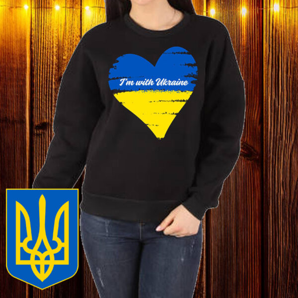 I’m With Ukraine Stand For Democracy I Stand With Ukraine T-Shirt