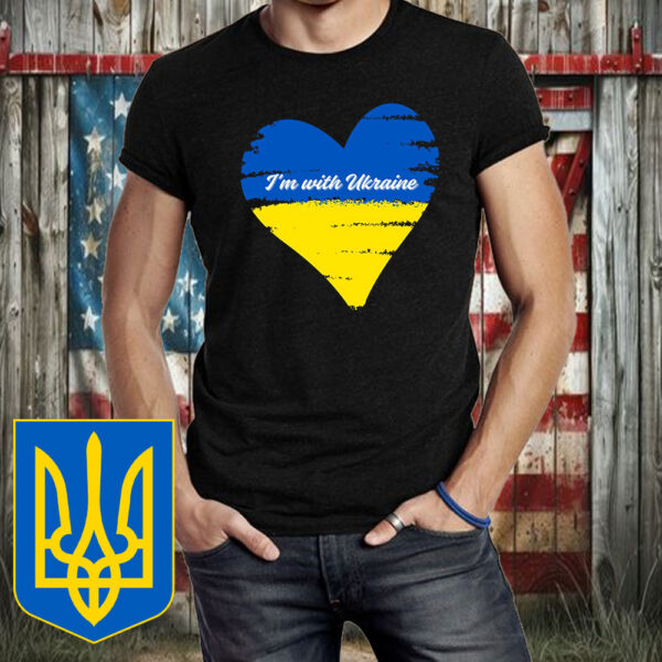 I’m With Ukraine Stand For Democracy I Stand With Ukraine T-Shirt