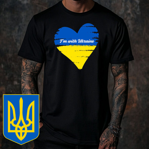 I’m With Ukraine Stand For Democracy I Stand With Ukraine T-Shirt