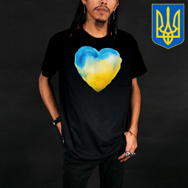 Love Ukrainian Flag T-Shirt