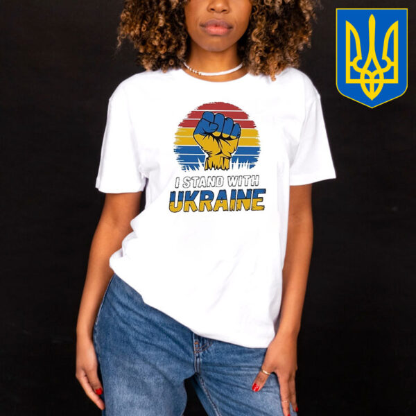 Official I Stand With Ukraine Free Ukrainian T-Shirt