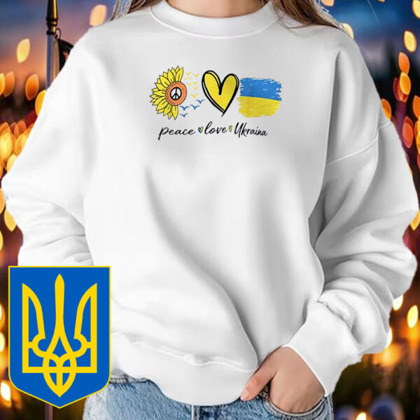 Peace love Ukraine sunflower T-Shirt