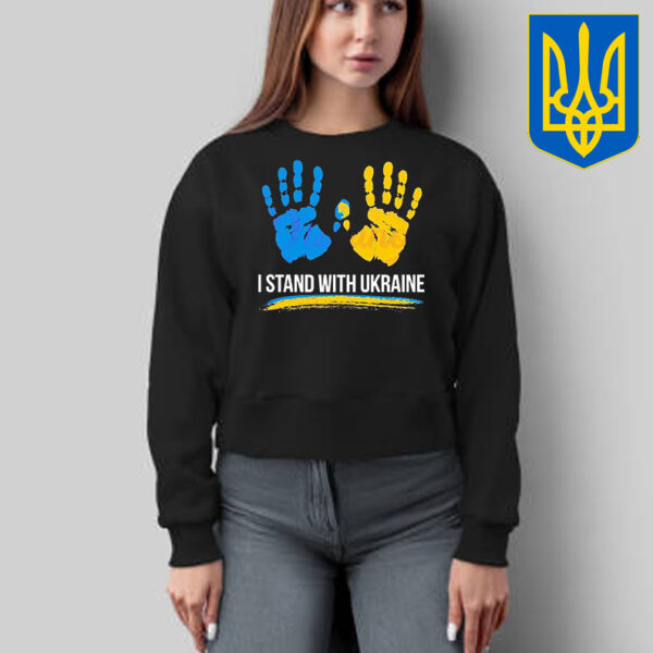 Premium Stand With Ukraine Bold Blue Yellow T-Shirt