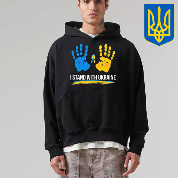 Premium Stand With Ukraine Bold Blue Yellow T-Shirt