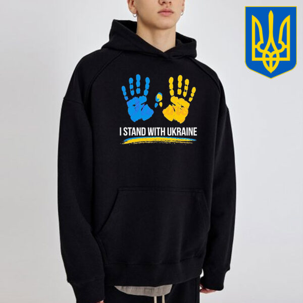 Premium Stand With Ukraine Bold Blue Yellow T-Shirt