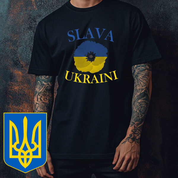 Slava Ukraini Flower T-Shirt