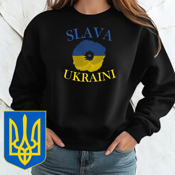 Slava Ukraini Flower T-Shirt