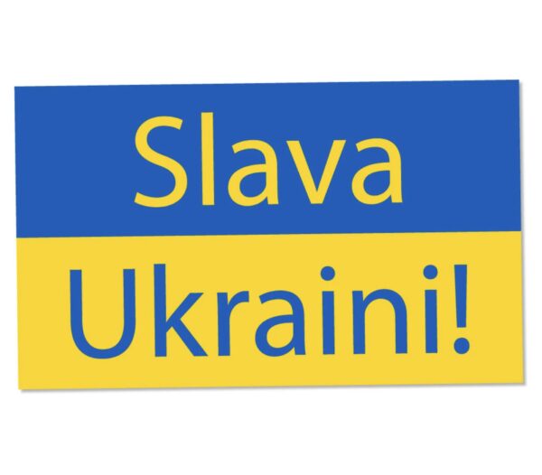 Slava Ukraini! Ukrainian Flag Sticker, Decal for Cars