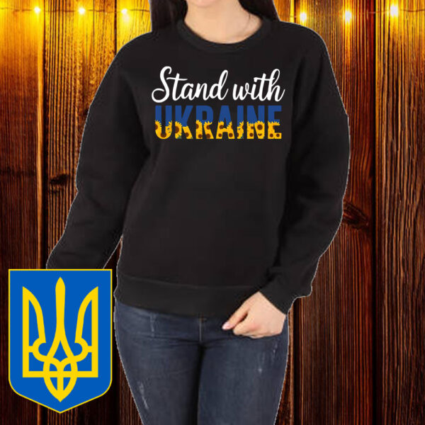 Stand With Ukraine Ukrainian Flower Sunflower T-Shirt