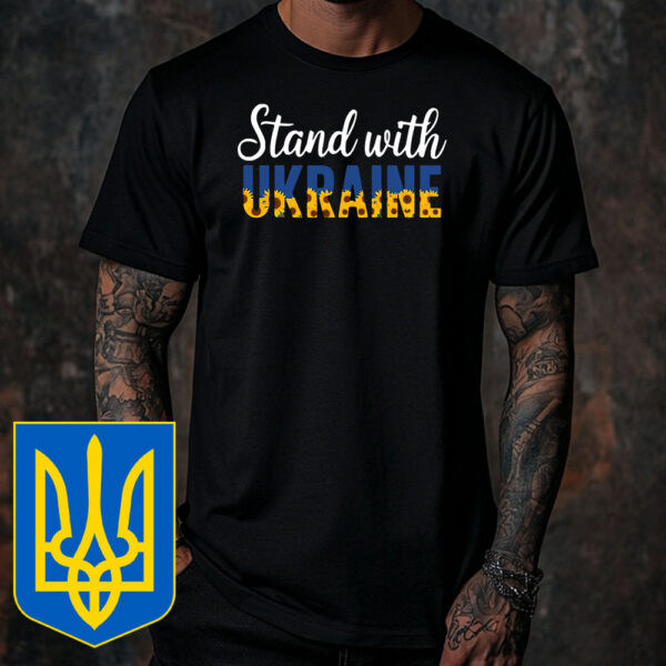 Stand With Ukraine Ukrainian Flower Sunflower T-Shirt