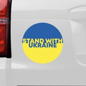 Stand With Ukraine car magnet