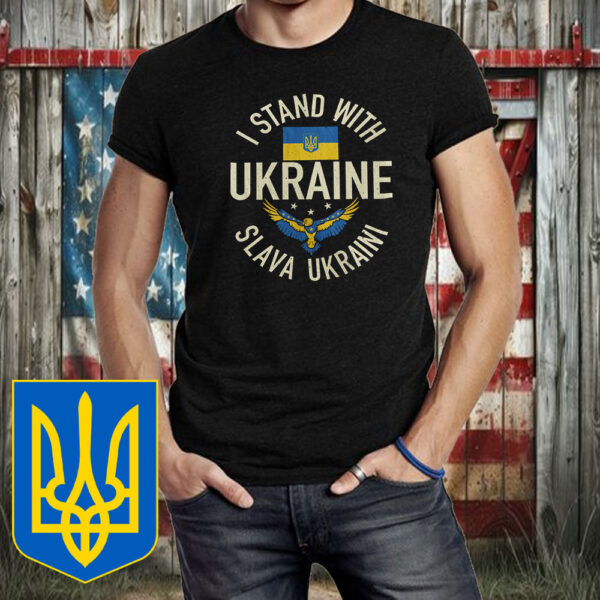 Support Ukraine I Stand With Ukraine Slava Ukraini T-Shirt