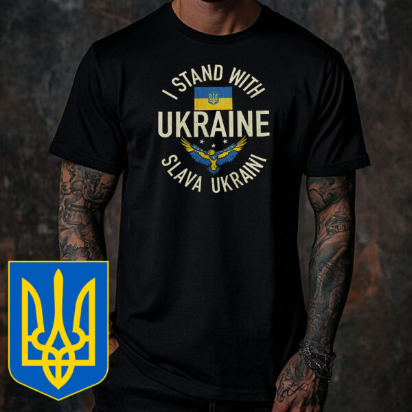 Support Ukraine I Stand With Ukraine Slava Ukraini T-Shirt