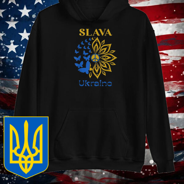 Top Slava Ukraini Sunflower Ukraine Sunflower Ukrainian Flag T-Shirt