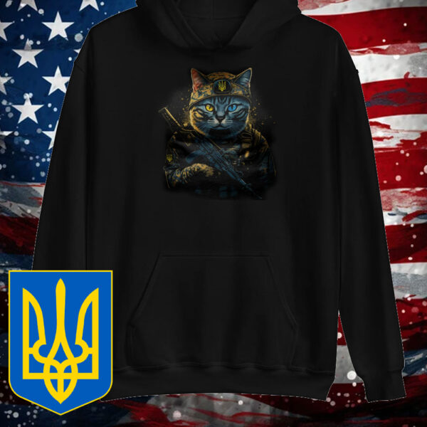 Ukraine Cat Army Uniform T-Shirt