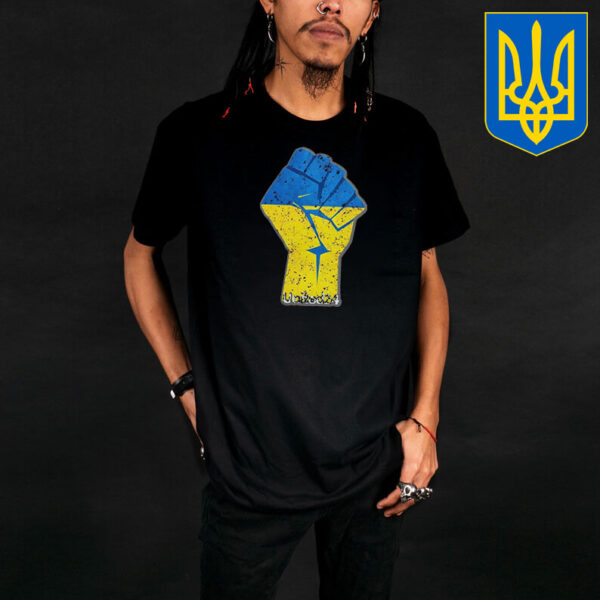 Ukraine Flag Fist T-Shirt