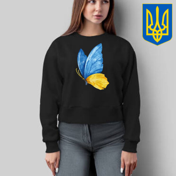 Ukraine Flag butterfly T-Shirt