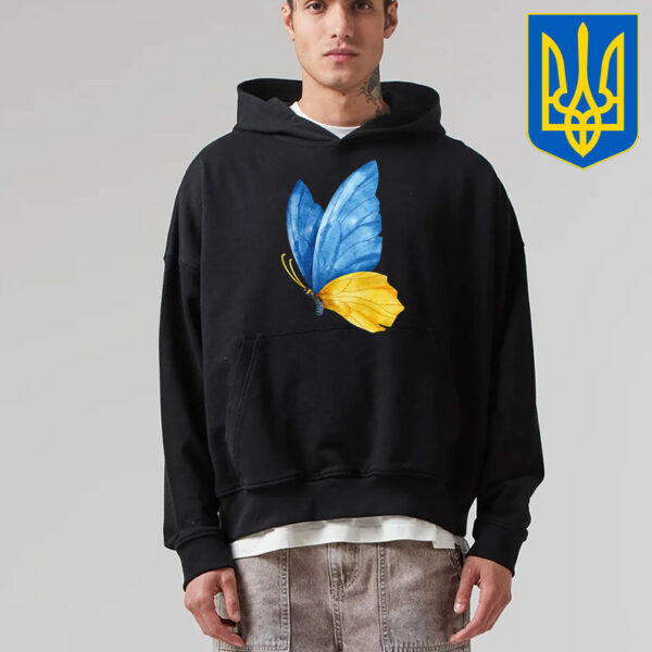 Ukraine Flag butterfly T-Shirt