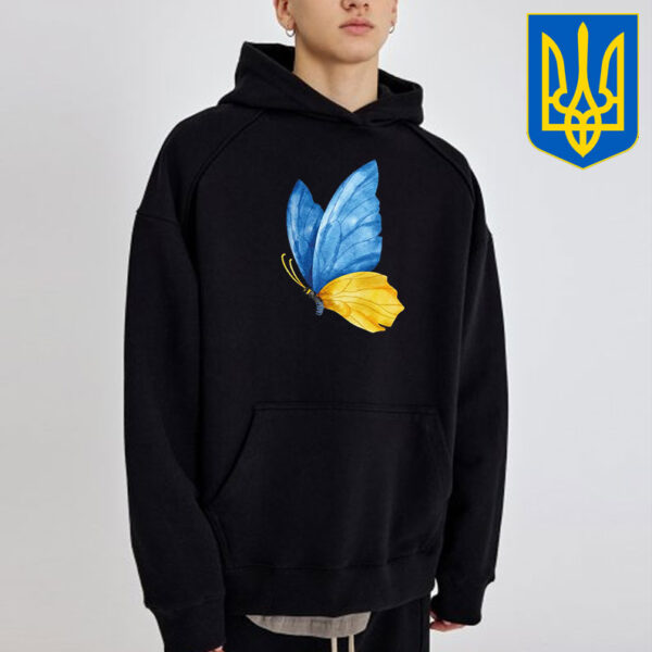 Ukraine Flag butterfly T-Shirt