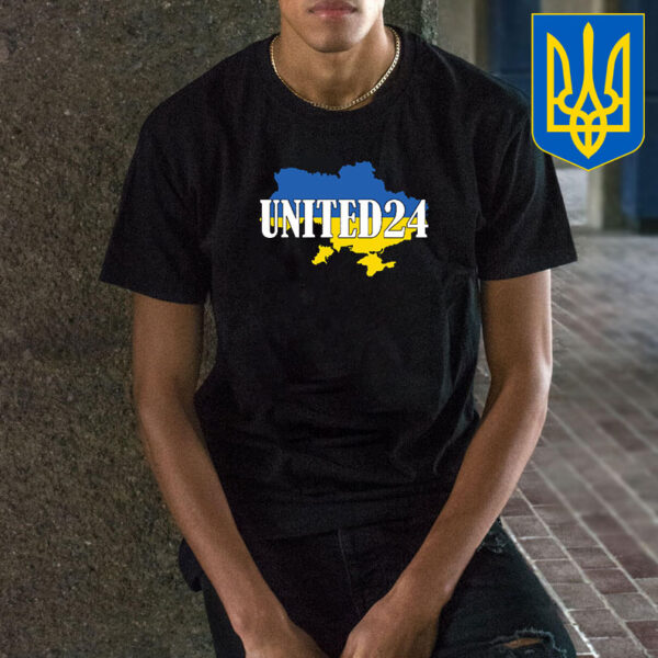 United24 Zelensky, I Stand With Ukraine T-Shirt