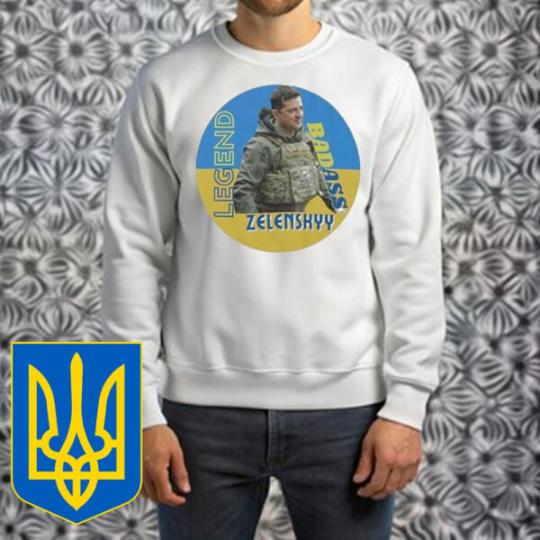 Volodymyr Zelensky Badass I Stand With Ukraine T-Shirt