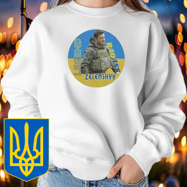 Volodymyr Zelensky Badass I Stand With Ukraine T-Shirt