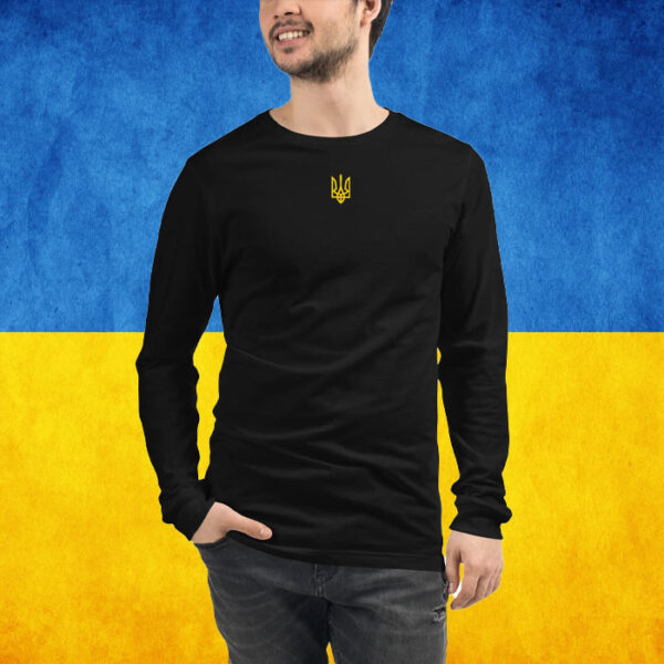 Zelensky Tryzub Green Long Sleeve Military Ukraine T-Shirt