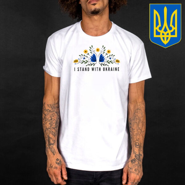 flower I Stand With Ukraine T-Shirt