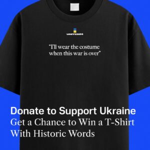 united24 ukraine i’ll wear the costume when this war is over tee