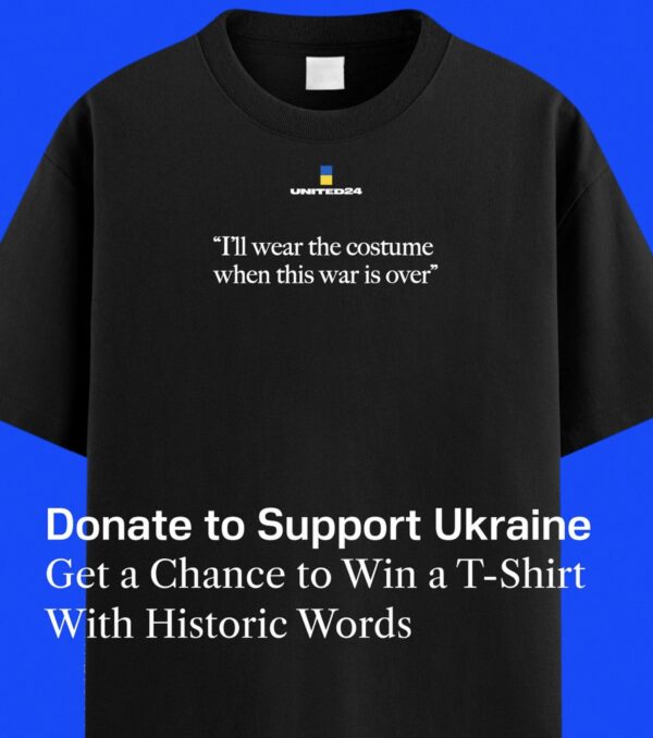 united24 ukraine i’ll wear the costume when this war is over tee